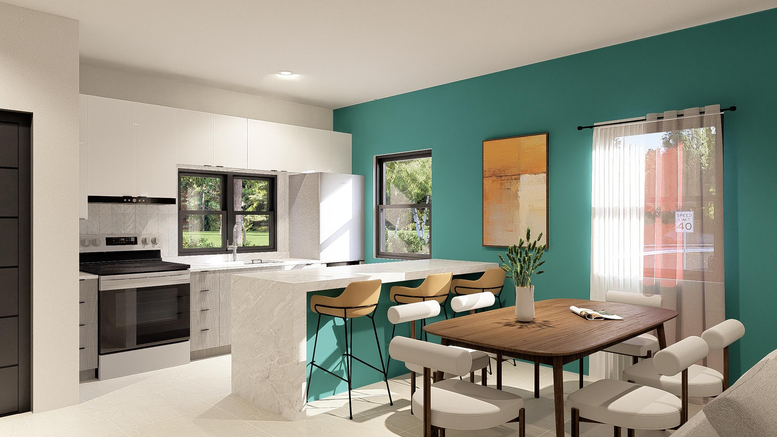 Kitchen and dining